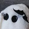 White Ghost Dog Pillow Cute Bat Throw Pillow Comfortable Halloween Plush Toy  Bedroom