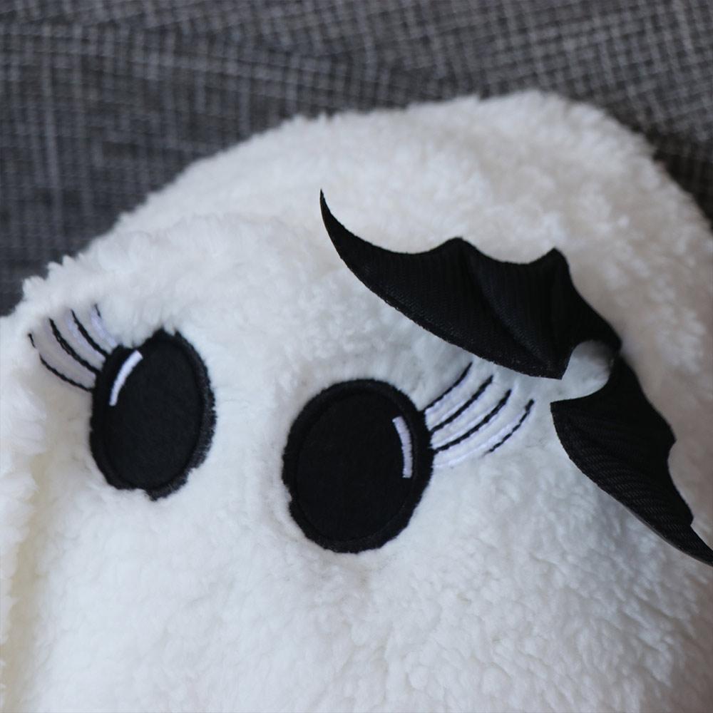 White Ghost Dog Pillow Cute Bat Throw Pillow Comfortable Halloween Plush Toy  Bedroom