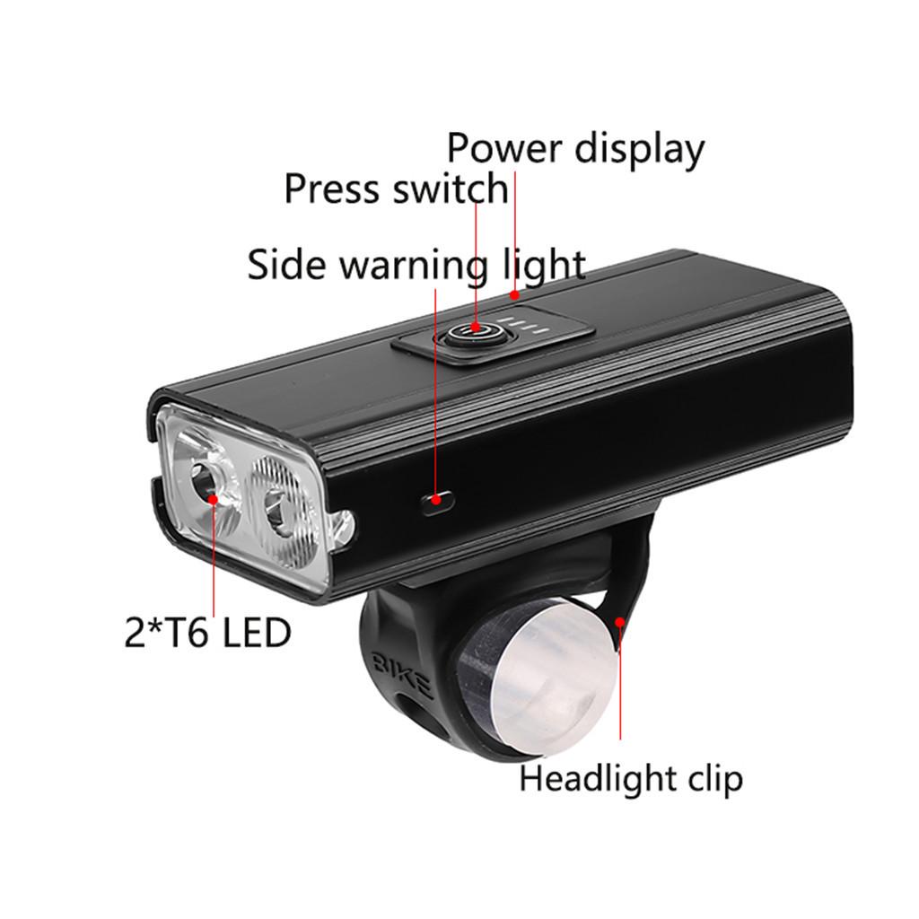 USB Rechargeable LED Bicycle Front Bike Head Rear Lamp