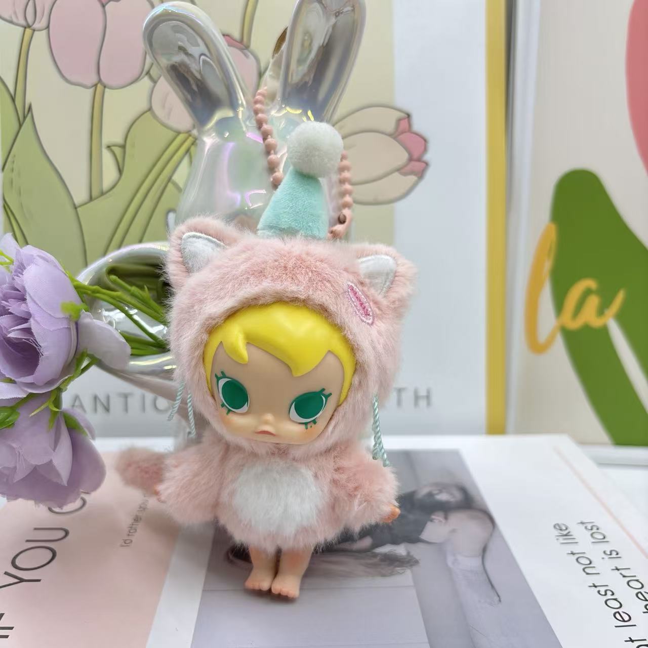 Плюшевый кулон из серии  Карманный друг  для детской сумки about 10cm