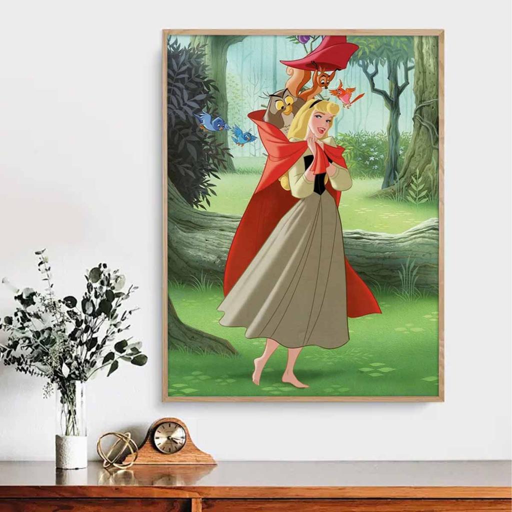 5D Diy Diamond Painting Princess Little Red Riding Hood Full Drill Rhinestones Mosaic Embroidery Handmade Products Home Decor Gift