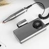 Nail Drill Kit Portable LCD Display Electric Multifunctional Nail File Drill Power Bank for
