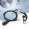 3.5mm Earhook Earpiece with PTT Button MIC Speaker Single Earphone for Wakie Talkie