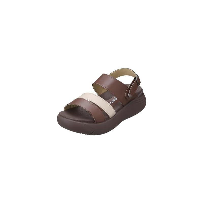 [Pansy] MS210 Back-strap sandals for women, 2-way, platform, size L, brown