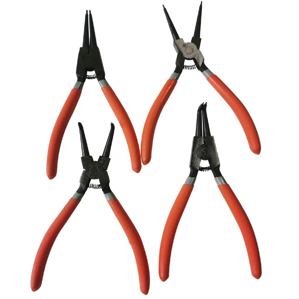 4Pcs Circlip Pliers Set Retaining  Retainer Ergonomic Handle Industrial Hand Tool
