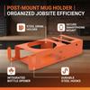 Geometric Design Wall Mounted Cup Holder Coffee Mug Holder  for Garage Workshop Construction Site