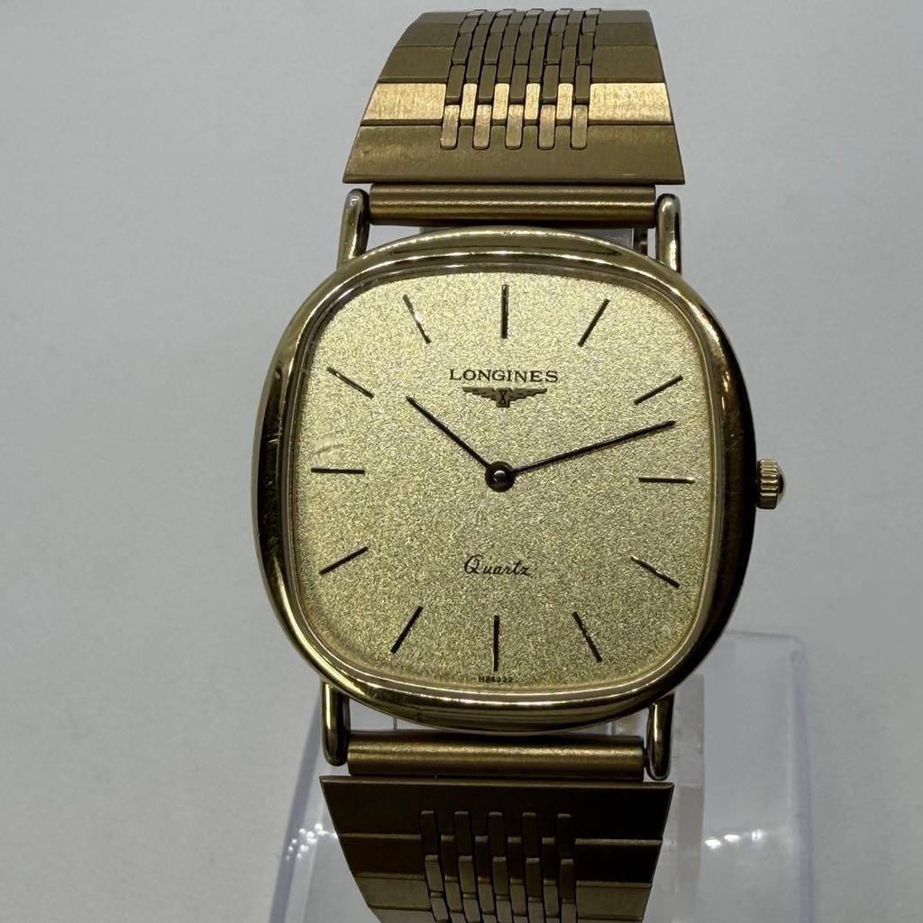 Used New battery LONGINES quartz watch gold operation