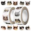 500Pcs/Roll Kuso Funny Sunglasses Cats Kids Rewards Stickers - DIY Scrapbooks Album Decor Sealing Label Decals