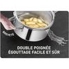 Tefal Nordica Batterie de cuisine 6 pièces Casserole 16 cm,Faitouts 2024 cm en acier inoxydable garanti 10 ans,3 couvercles verr