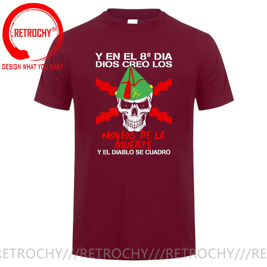 Spain Legion Novios De La Muerte T Shirt Unisex Funny Design Cotton Tshirt Fashion Clothing Harajuku Tshirt Black Tops Tees Shirt