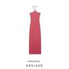 Kaslead New Women Clothes Western Style Simple Slim Fit Stripe Jacquard Dress 6050801