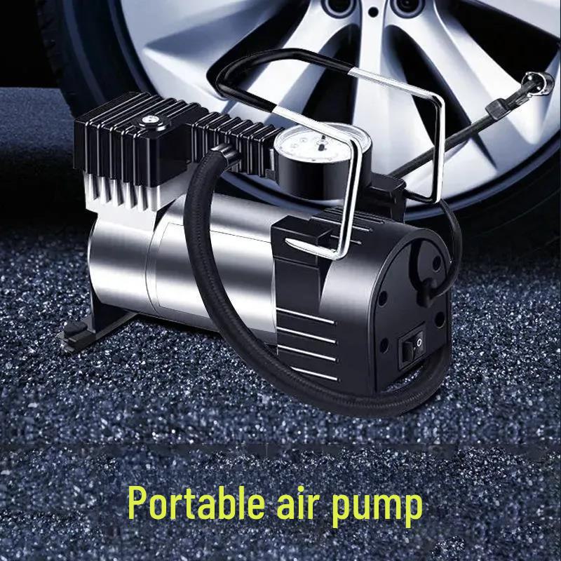 12V Portable Car & SUV Tire Air Pump for Off-road Use
