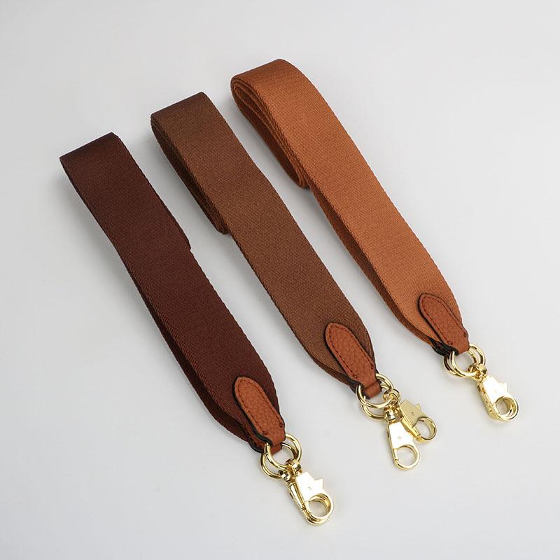 Evelyne Bucket Bag with Genuine Leather and Cotton Canvas Shoulder Strap