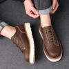Classic Retro Handmade Casual Mens Oxford Shoes Top Comfort Shoes for Men Fashion Men High Quality Leather Work Shoes Man