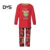 2ks/sada Vánoční rodinný pyžamový set Ladící vánoční noční prádlo Rodinný sváteční noční set Kreslený design Pár Oblečení