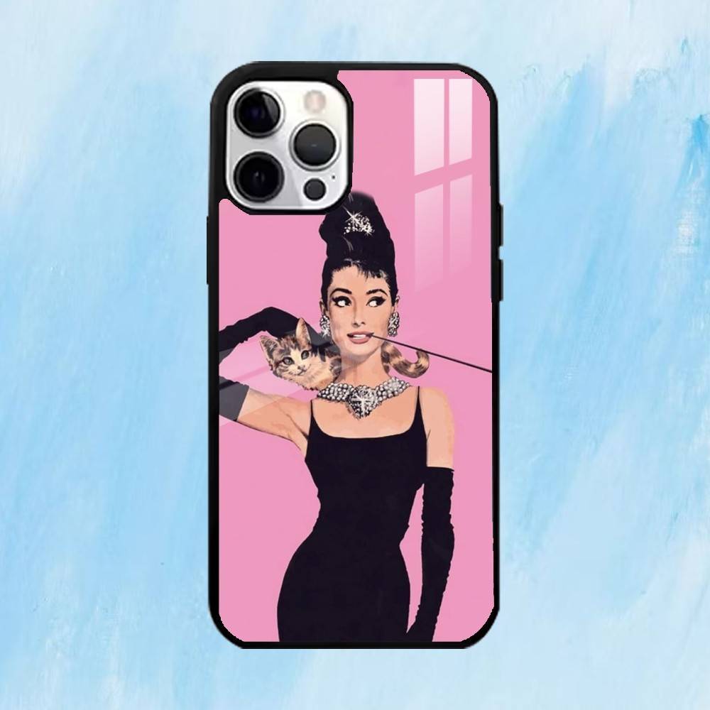 A-Audrey H-Hepburn C-Classic  Phone Case For iPhone17,16,15,14,13,12,11 Plus,Pro Max Magnetic For Magsafe Wireless Charging