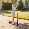 Electric Scooter for Children 7+, Folding, 120 W, Max Speed 12 Km/h, 75 X 36 X 82-93 Cm, Pink