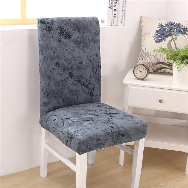 Floral Printing Chair Cover Removable Modern Elastic Banquet Seat Cover Chair Protective Case for Wedding Kitchen Dining Room
