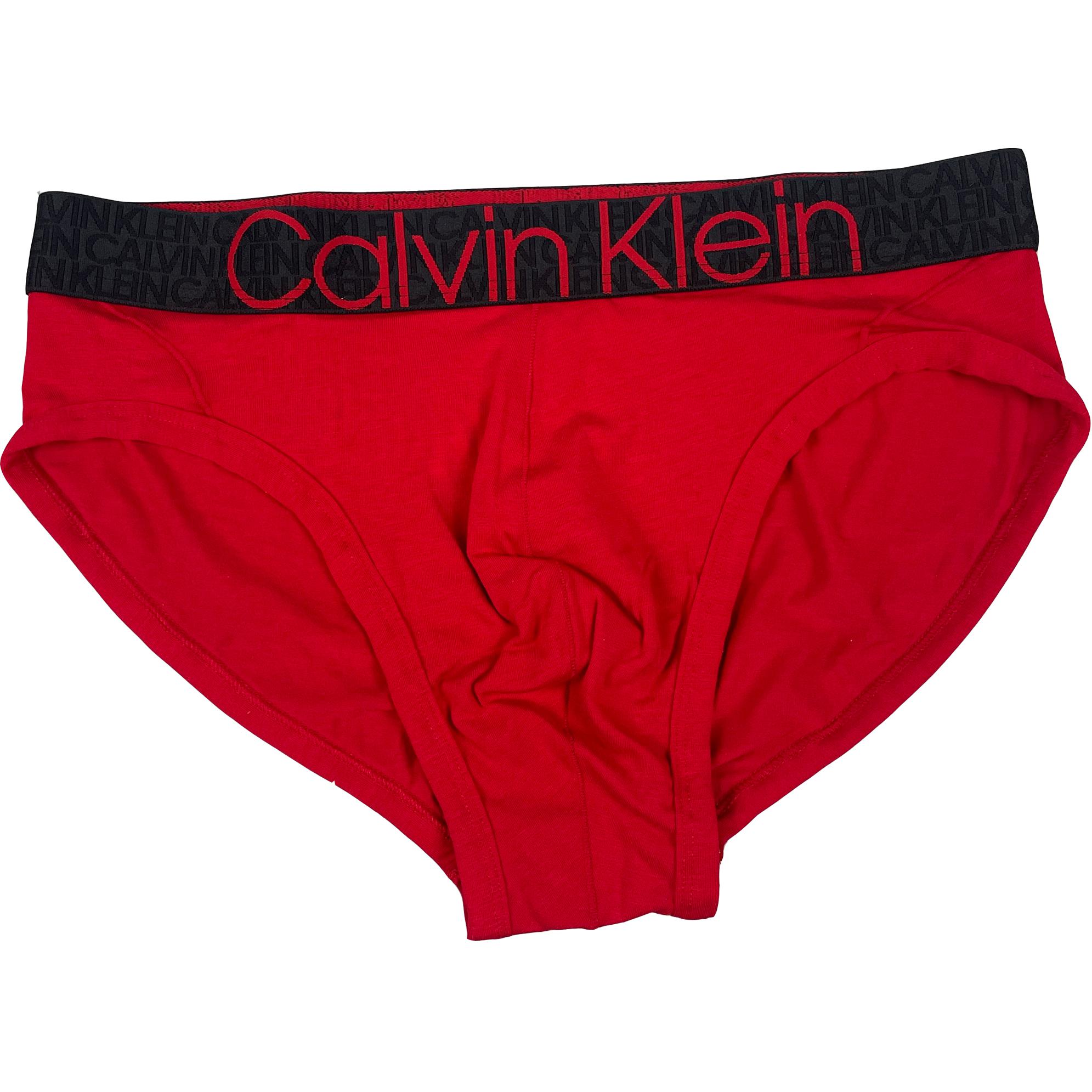 

Calvin Klein Mid-Rise Triangle Logo Comfort Underwear Men Underwear Red NB2681O-640 M