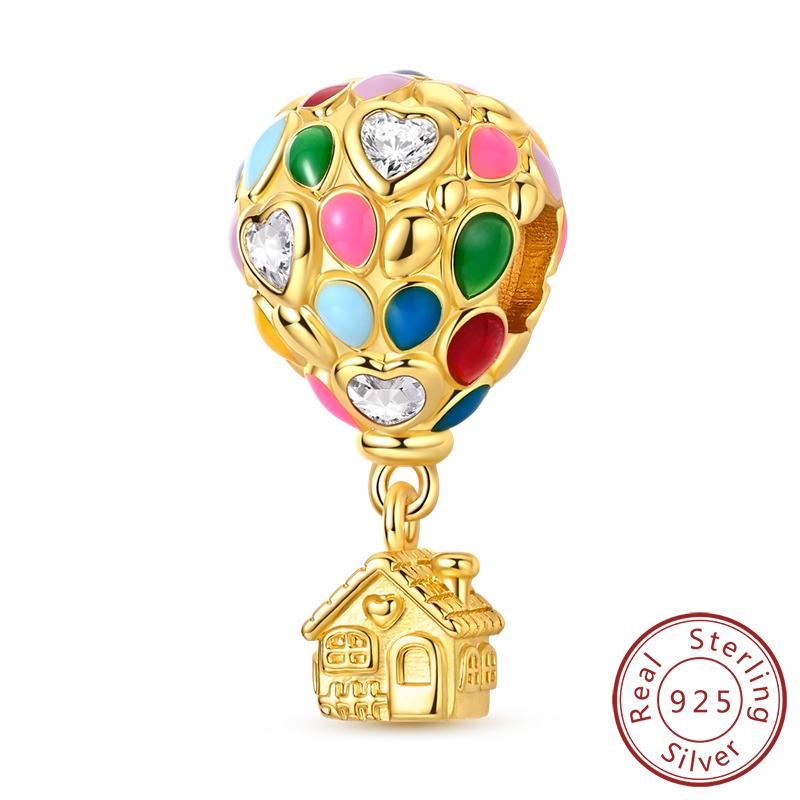 Originale Kupfer-Charm-Perlen Leuchtender Glühwürmchen-Schmetterling-Anhänger Für Armband-Charm-Schmuck