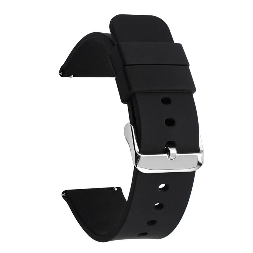 Quick Release Silicone Strap for Samsung Galaxy for Huawei Universal Smart Watch Band 20mm 22mm 24mm 12 14mm 16mm 18mm Women Men