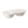 1pc Microwave Eggs Poacher,Double-Cup Egg Boiler,Kitchen Gadget, Hot Spring Egg Mold ,Cooking Tools,Clear Water Lotus Egg Maker