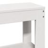 Bed Frame with Headboard Without Mattress White 200x200 Cm