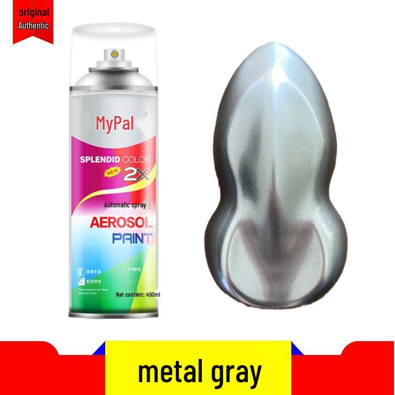 Chrome Self-Spray Stainless Steel & Rust-Proof Paint for Electroplated Metals, Galvanized Surfaces in Silver, Black, & White
