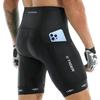 X-TIGER Men Cycling Shorts With Back Pocket 5D Gel Padded Biking Riding Half Pants Tights Bike Shorts for Men Mountain Road