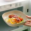 10 Square Dinner Plates with 1 Holder Portable Food Plate Set for Snacks Dessert Plastic Candy Cookie Storage Tray for Christmas