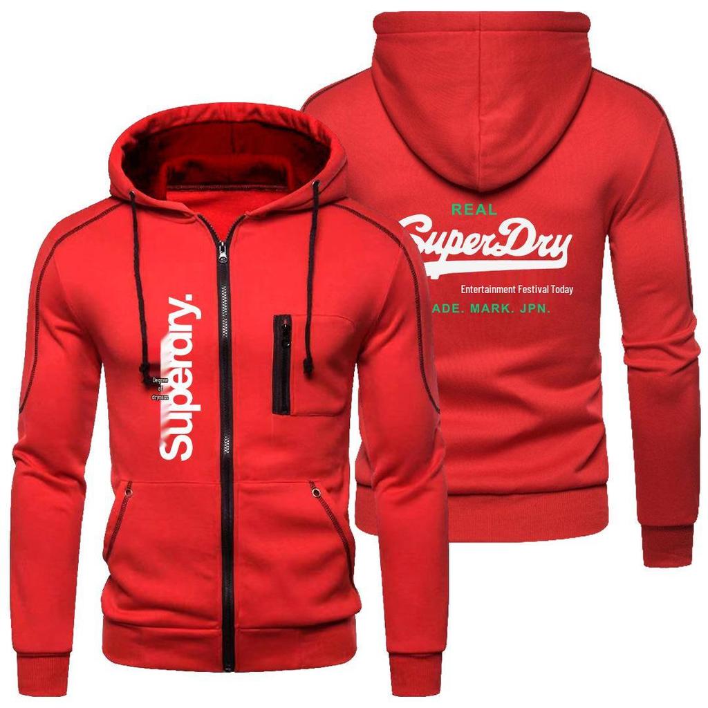 Set Felpa con Cappuccio e Felpa Stampata da Uomo di SUPERDRY