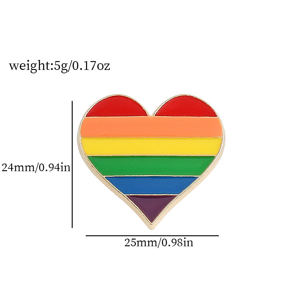 LGBT Rainbow Flag Pins Creative Heart Yeh Finger Enamel Pin Clothes Bag Lapel Gay Lesbian Pride Icon Badge Brooch Unisex