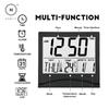 Homlly Slim Digital Travel Alarm LCD Clock with Calendar Timer Temperature Snooze Mode