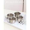 304 stainless steel mini cup, small wine cup, mouth cup, tea cup, coffee cup, casual cup, children's small water cup with handle