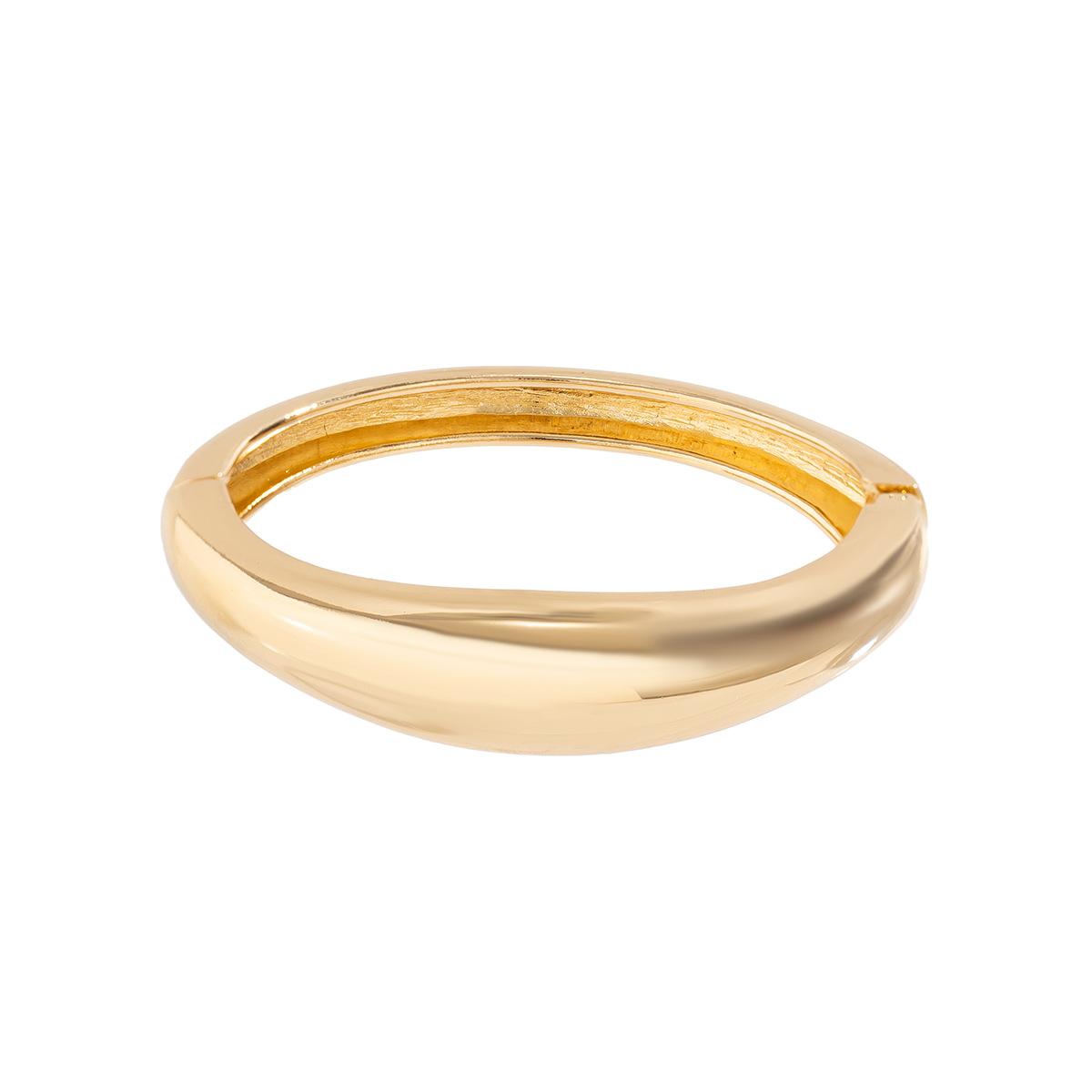 

Круглый Гладкий Браслет-Браслет Женский Минималистичный Золотистый Медный Цвет Текстура Шарм Ювелирное Украшение на Запястье Парные Ювелирные Изделия Стимпанк