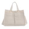 2024 Eco-friendly Korean Japanese Style Large Canvas Tote Bag - Women's Shoulder & Crossbody