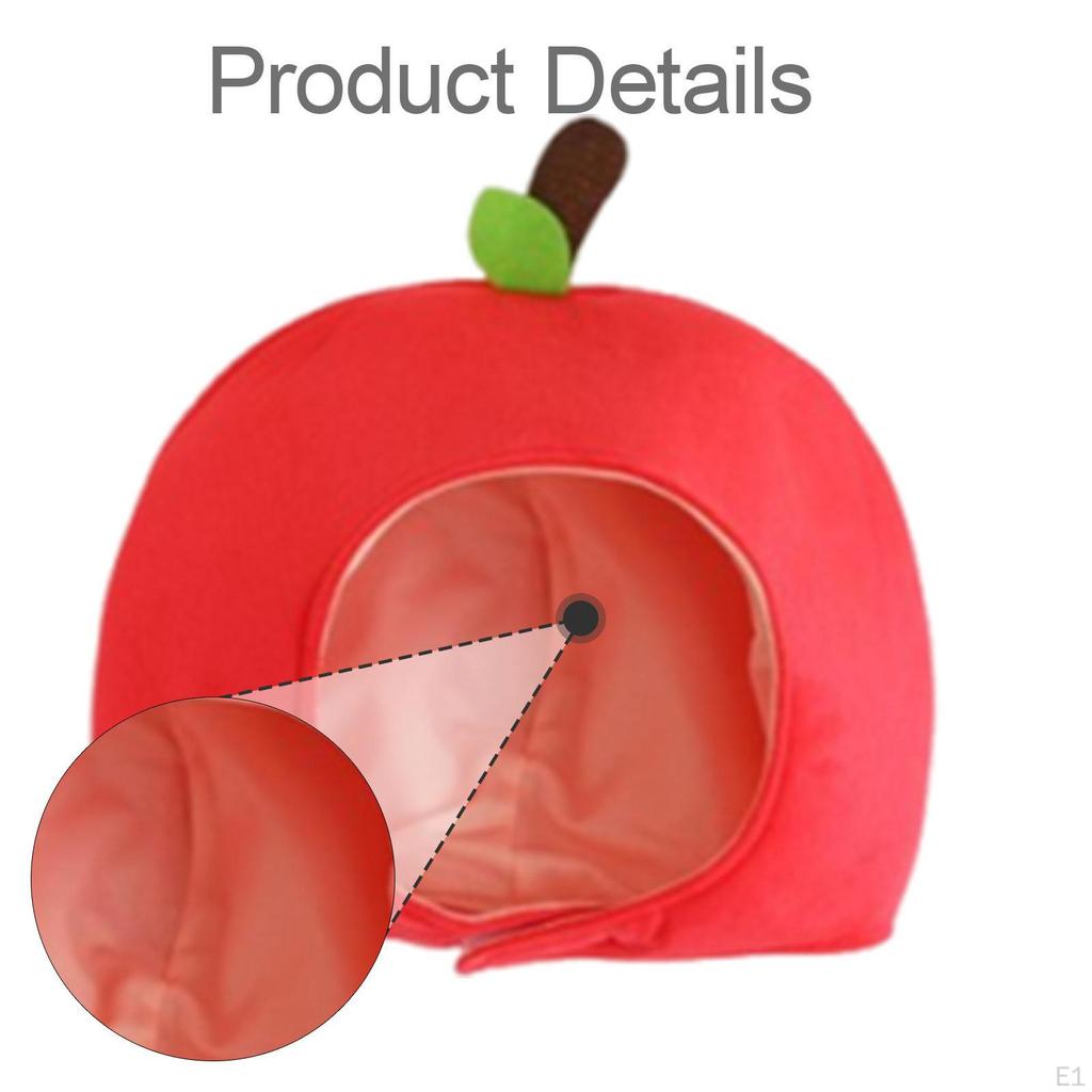 Funny Small Apple Hat Headwear Fancy Dress for Celebration Party Favors Supplies