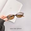 Occhiali da Sole Donna Stile Coreano TR90 Forma Ovale Decorazione Perla Occhiali da Festa Leggeri Durevoli