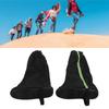 1 Pair Snow Shoes Boots Covers with Reflector Waterproof Windproof Non Slip Rain Boot Covers for Hiking Climbing Black