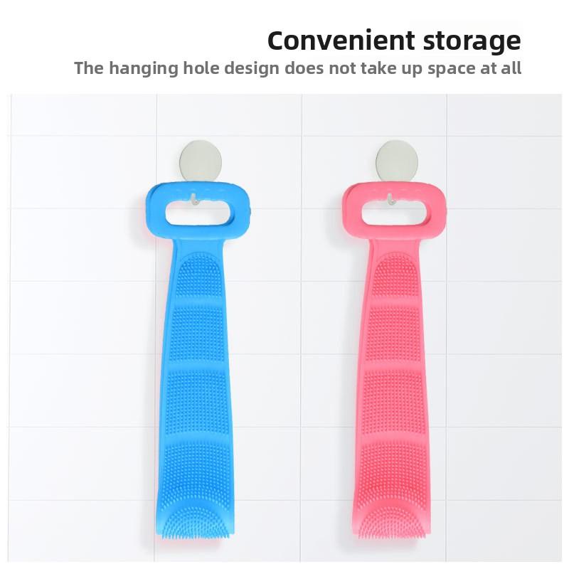 Long Strip Pull Back Strip Bath Brush, Men and Women Double-sided Long Strip Rub Back Rub Ash Rub Mud Bath Massage Bath Towel