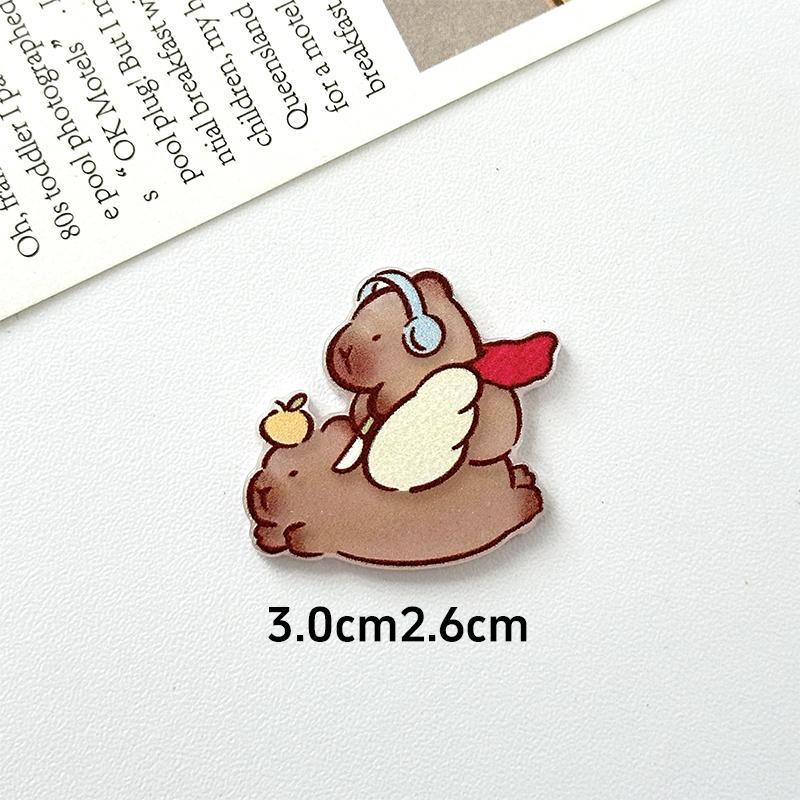 Kawaii Capybara Magnetic Refrigerator Sticker Cute Refrigerator Decoration Sticker Creativity Family Decoration Artware Gifts