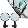 Motorcycle Rearview Mirror 2Pcs Round Handlebar Mirror Motorcycle Accessories