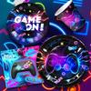 Videospiel-Geburtstagsdekorationsgeschirr, Game On-Geburtstagsparty-Geschirrset, Geburtstagsbecher, Tischdecke usw., leuchtendes Spielparty-Geschirr