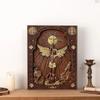 Religious Wooden Archangel Michael Square Icon Guardian Angel Statue Home Wall Decor