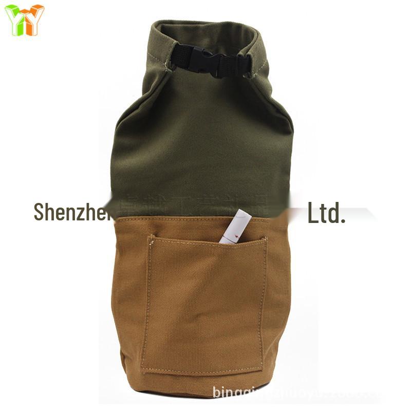 Outdoor Canvas Storage Bag for Kerosene Lamps - Portable and Retro Design for Camping