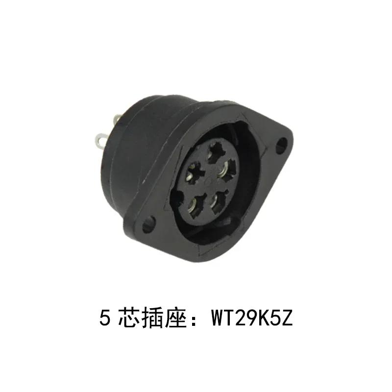 

WEIPU WT29 T+Z Bayonet European Aviation Male Plug Round Flat Female Socket Jack 3 5 Core 3 Pole Power Connector Soldering