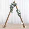 2 Pcs Artificial Flowers Swag Faux Flowers Rose Swag Floral Garland for Ceremonies Sign Backdrop Wedding Arch Stair Railing Decor