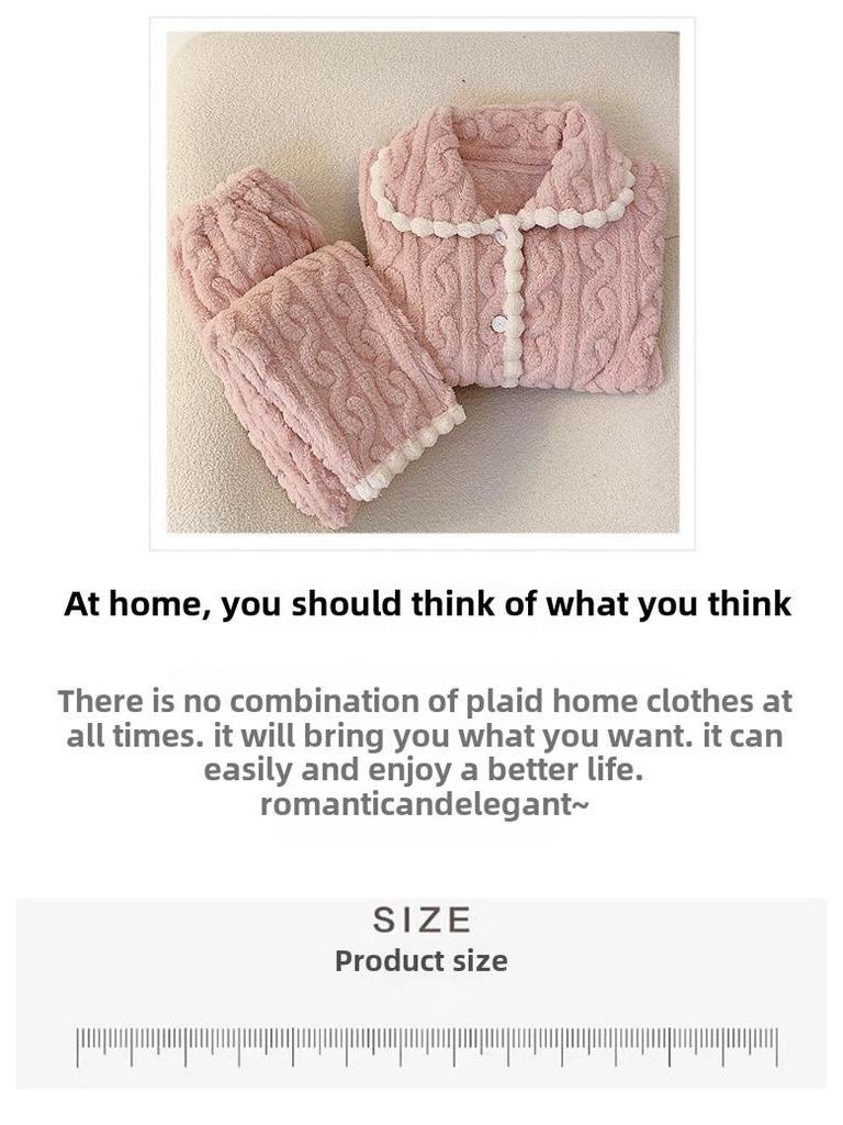 Pyjama Doux en Polaire Grande Taille pour Femmes: Cardigan d'hiver mignon avec du corail pelucheux