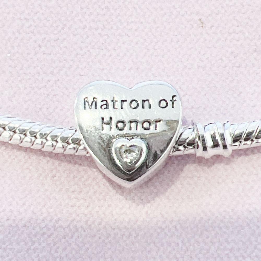 Original 925 Silver Auntie Niece Husband Heart Charm Bead Fit Bracelet Women DIY Jewelry Gift