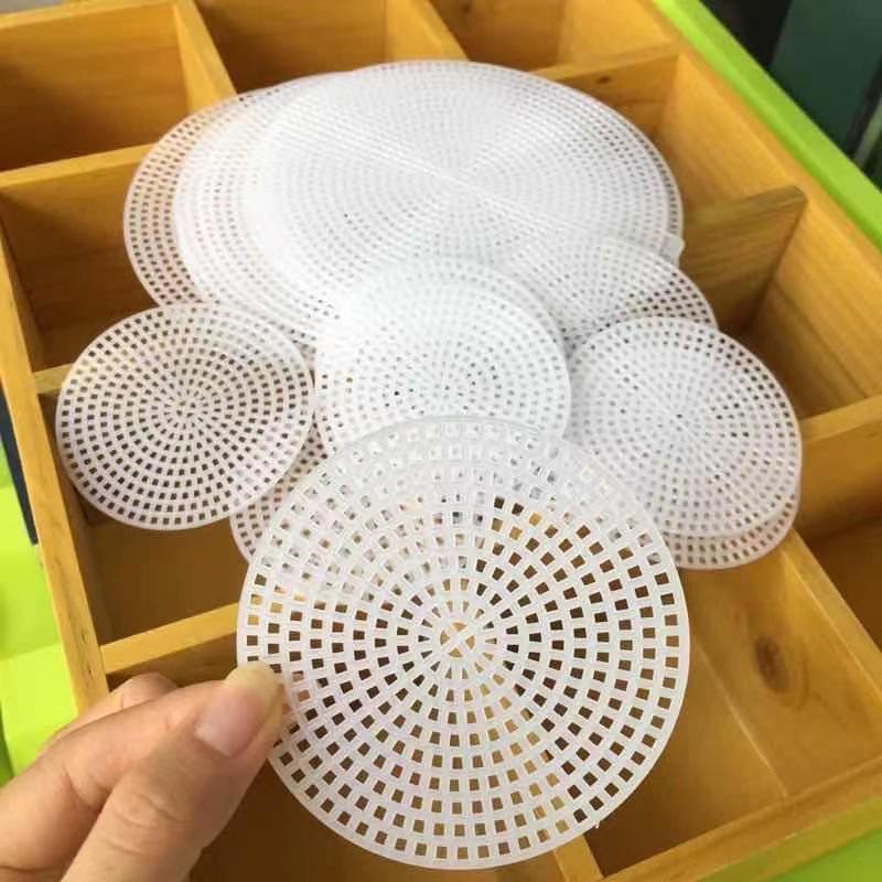 Runder Netz Häkelbeutelboden: Ananasbrötchen Kuchenform für DIY Handarbeiten